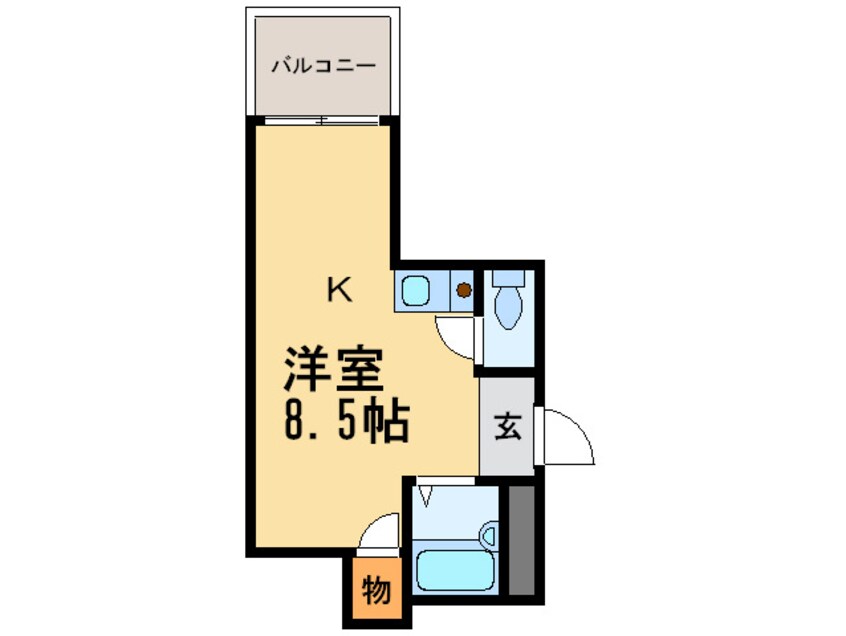 間取図 ハ－バ－ヴュ－東神戸