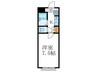 クリヨン２ 1Kの間取り