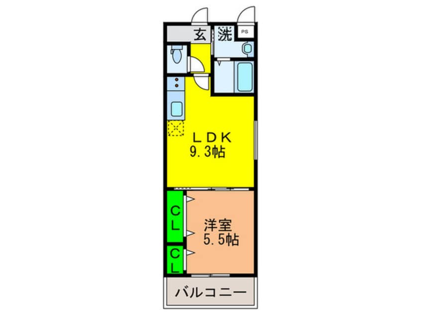 間取図 マック・プラージュ・エッジ