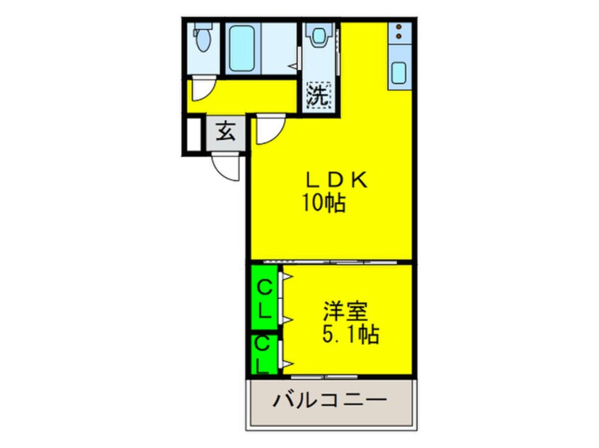 間取図 マック・プラージュ・エッジ