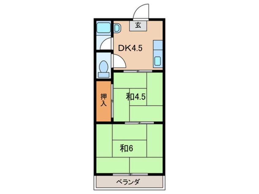 間取図 黄金ハイツ