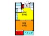 シティ－ハイツ・紫陽花 1LDKの間取り