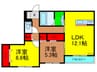 CASA　SEON 2LDKの間取り