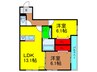 CASA　SEON 2LDKの間取り