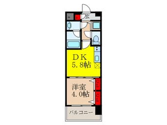 間取図 プレジオ江坂ＳＯＵＴＨ