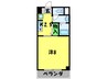 ヴィ　スィタディーヌ 1Kの間取り