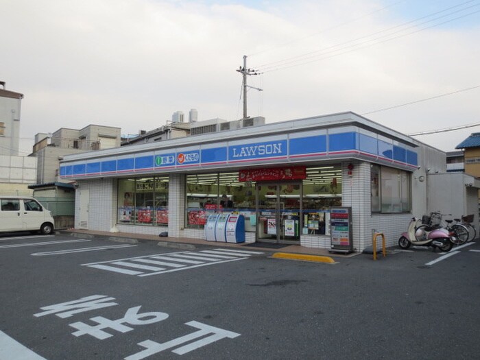 ローソン牧野下島町店(コンビニ)まで306m シャルマン津村