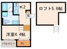 サクシード尼崎 1Kの間取り