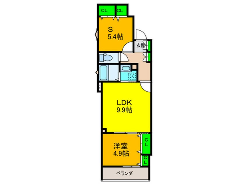 間取図 CASA　CALMA菱木