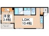 Cherry　Blossom　市岡元町 1LDKの間取り