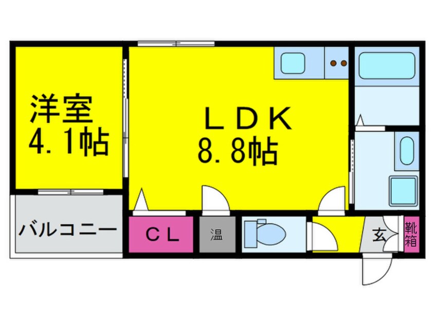 間取図 ＧＲＡＮＤＩＲ河内花園