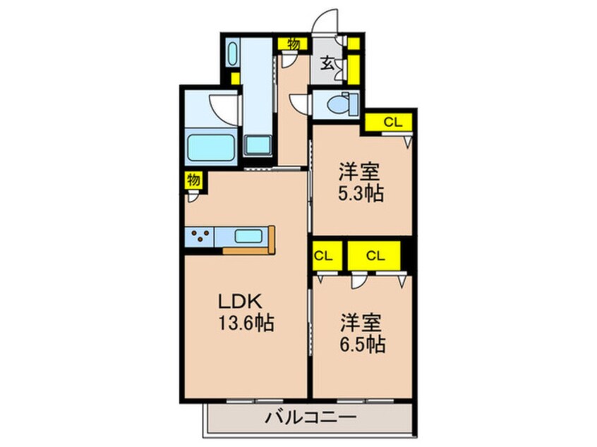 間取図 シャーメゾンリラフォート