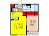 アーバンリオグランデ池田 1LDKの間取り