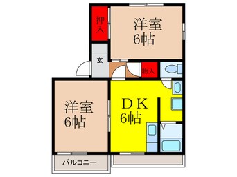 間取図 ﾒｿﾞﾝﾂﾀﾞ