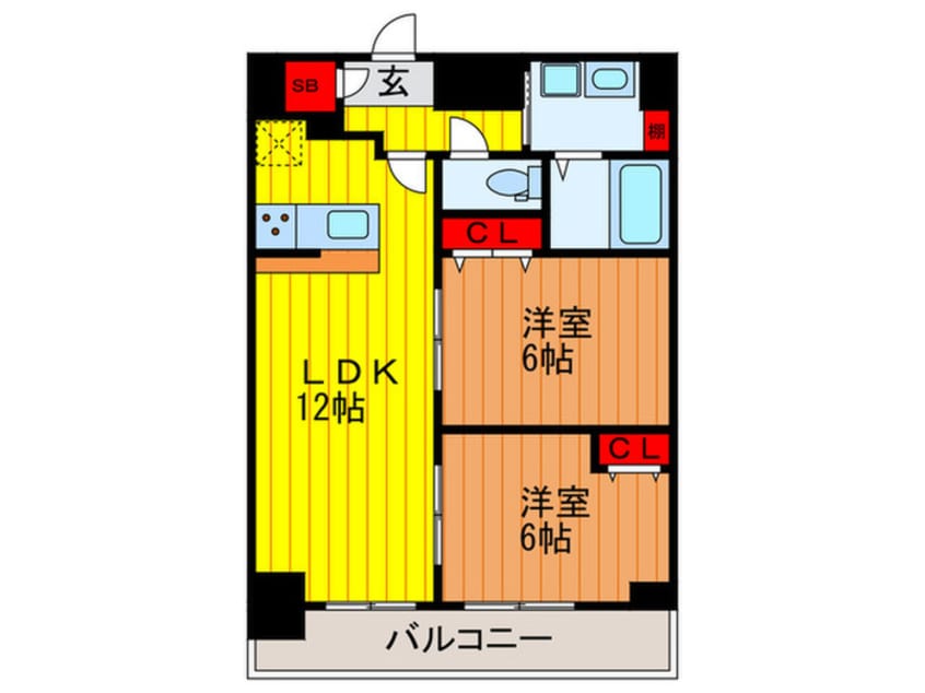 間取図 D-court門真駅前