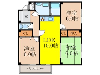 間取図 シェリール