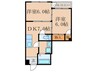 ハイツ諏訪森 2DKの間取り