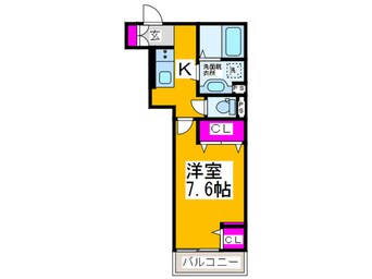 間取図 ヴィーブル阿倍野west