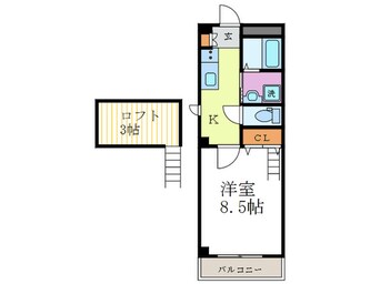 間取図 西大路御池ハイツ・イチキ
