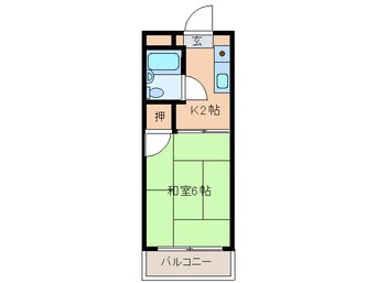 間取図 遠里小野728ハイツ