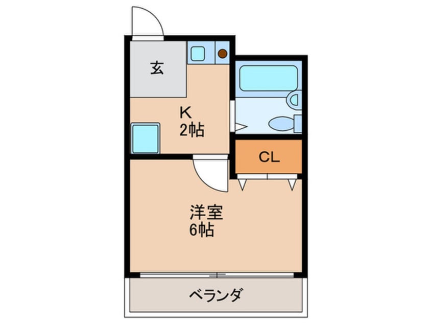 間取図 バンベ－ル牧野