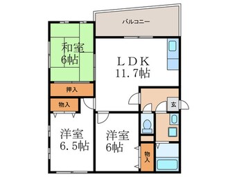 間取図 CASA西向日