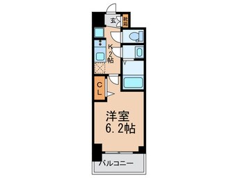 間取図 ﾌﾟﾚｻﾝｽ大手前ﾋﾟﾘｵﾄﾞ(410)