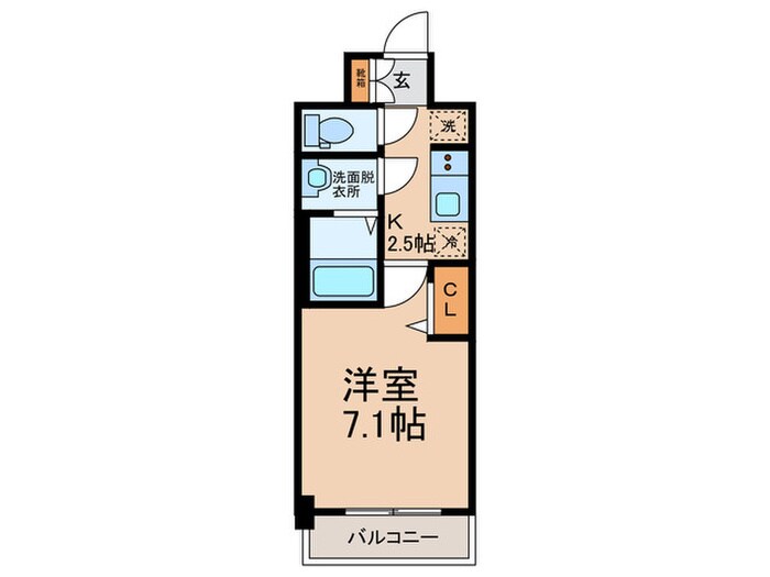 間取り図 アドバンス大阪ブリス（301）