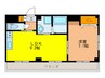 フロンティア21 1LDKの間取り