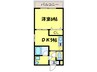 ラミアカ－サ梅北 1DKの間取り