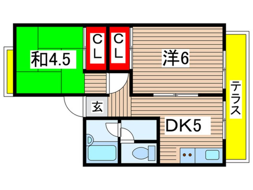 間取図 グリ－ンハイツⅡ