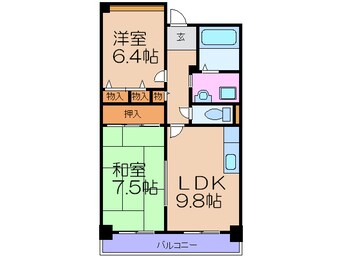 間取図 アコ－ル海老江