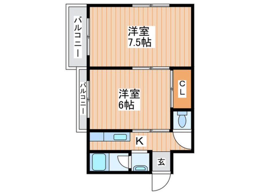 間取図 第２シャト－大日