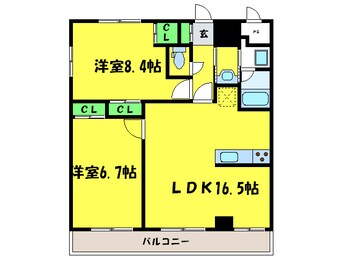 間取図 サザンクレスト堺東