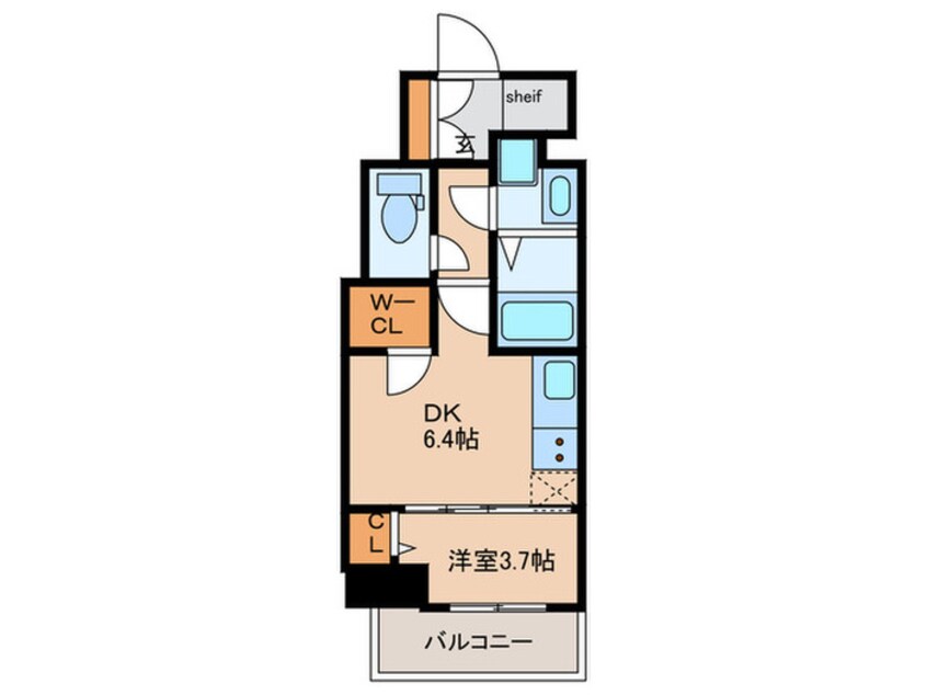 間取図 ジオエント新町