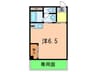 グレ－ド山中 1Rの間取り
