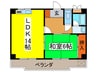 グレ－ド山中 1LDKの間取り