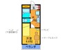 レオパレスＮＳクロスＢ 1Kの間取り