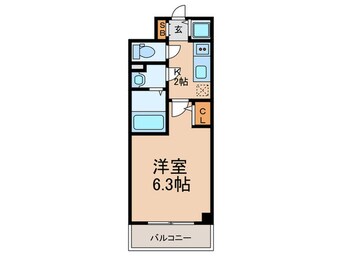 間取図 ｴｽﾘｰﾄﾞﾚｼﾞﾃﾞﾝｽ大阪ｳｴｽﾄｺｰﾄ