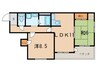 メゾン美貴 2LDKの間取り