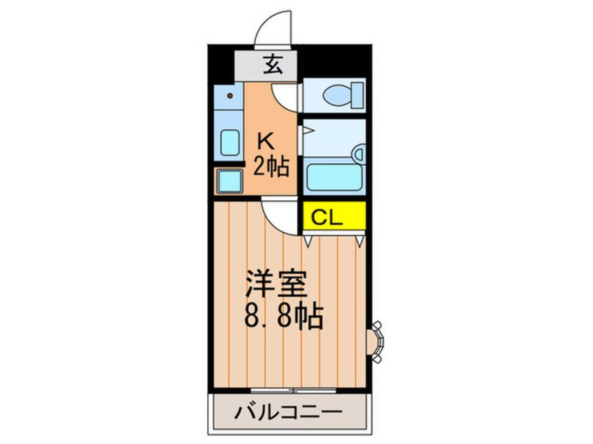 間取図 フロンティア長尾