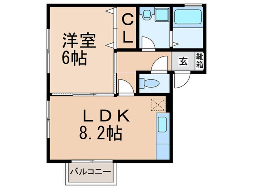 間取図 ＬＯＨＡＳ本町