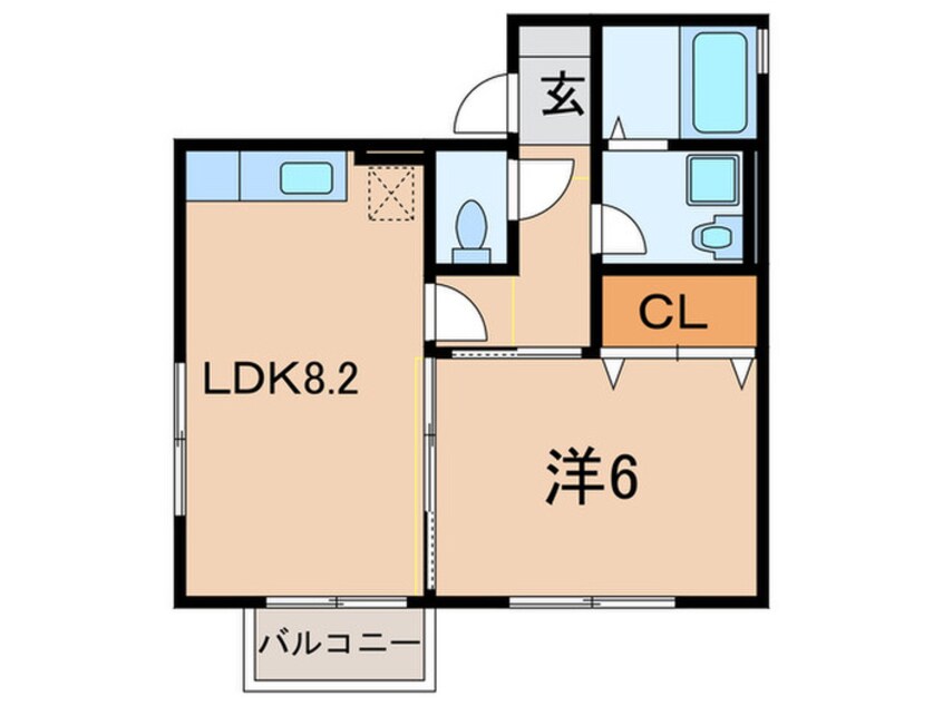 間取図 ＬＯＨＡＳ本町