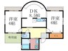 フォルム鴨川公園 2DKの間取り