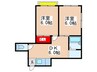 正栄マンション 2DKの間取り