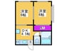 正栄マンション 2DKの間取り