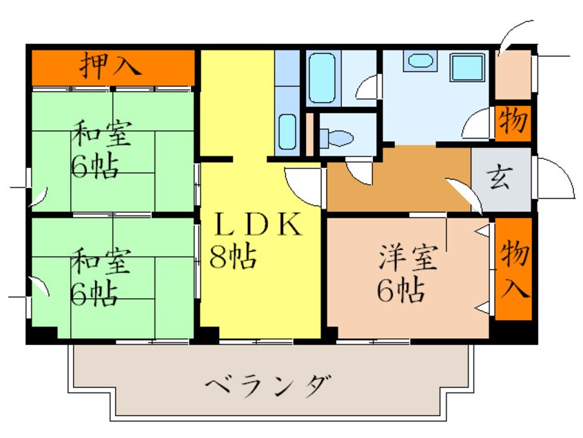 間取図 グリーンスクエアシバ