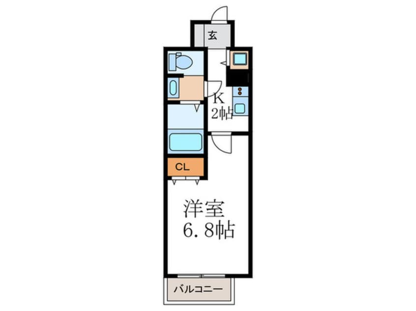 間取図 アクアプレイス京都聖護院(504)