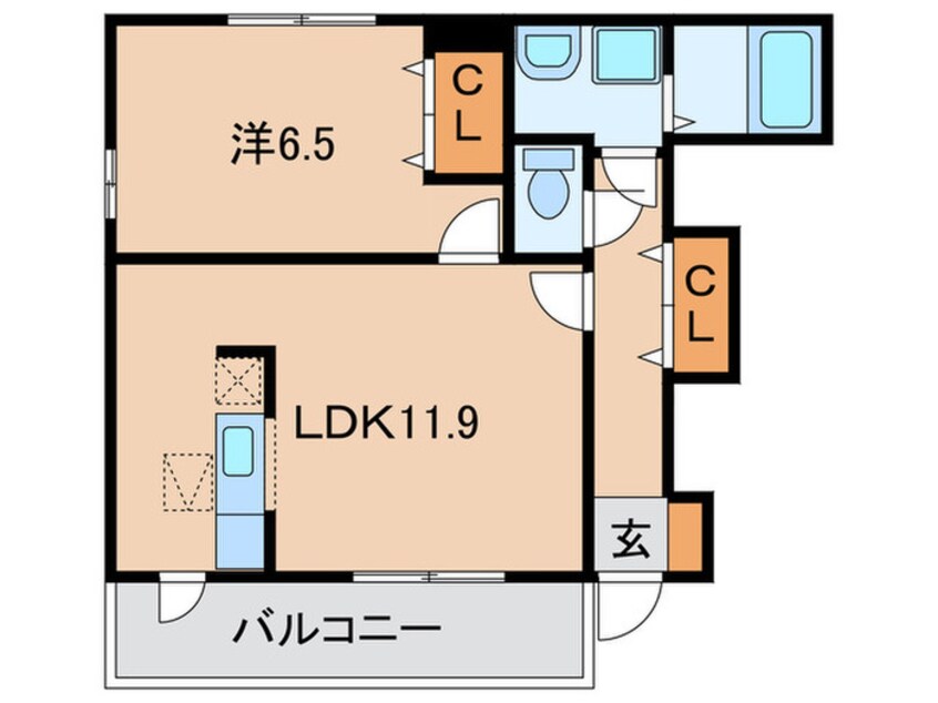 間取図 シィエル・ボ－・エストⅡ