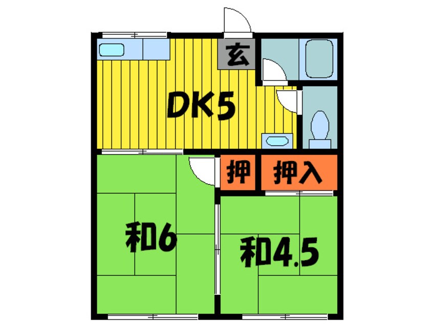 間取図 ロイヤル野崎Ｃ